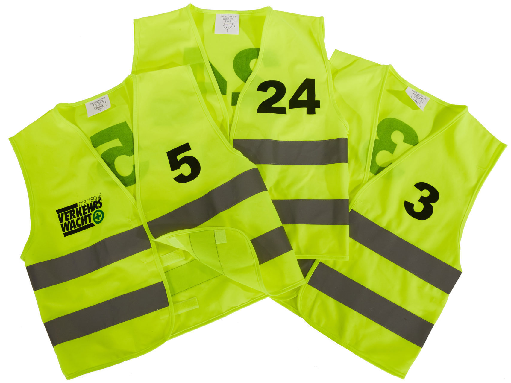 Warnwesten Startnummern 1 30 Neon Gelb Klettverschluss Radfahrausbildung Grundschule Pruefungsfahrt Strassenverkehr Warnwesten Startnummern 1 30 Neon Gelb Klettverschluss Radfahrausbildung Grundschule Pruefungsfahrt Straßenverkehr