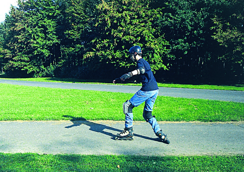 Inline Skaten Bremsen Fallen T Stopp Sekundarstufe Verkehrserziehung Mobilitaetsbildung