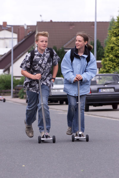 Inline Skaten Kickboards Helm Sekundarstufe Verkehrserziehung Mobilitaetsbildung