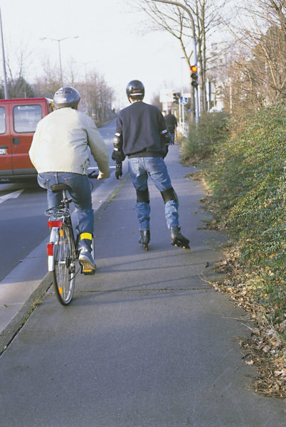 Inline Skaten Projekt Ganztag Baustein 12 Konflikte Radfahrer Sekundarstufe Verkehrserziehung Mobilitaetsbildung