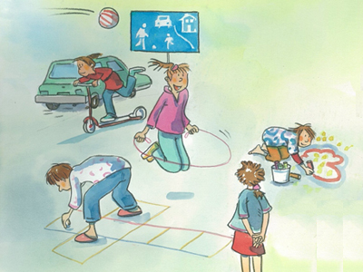 Mehr Kindersicherheit Spielen Strasse Gehweg Kindergarten Elterntipps