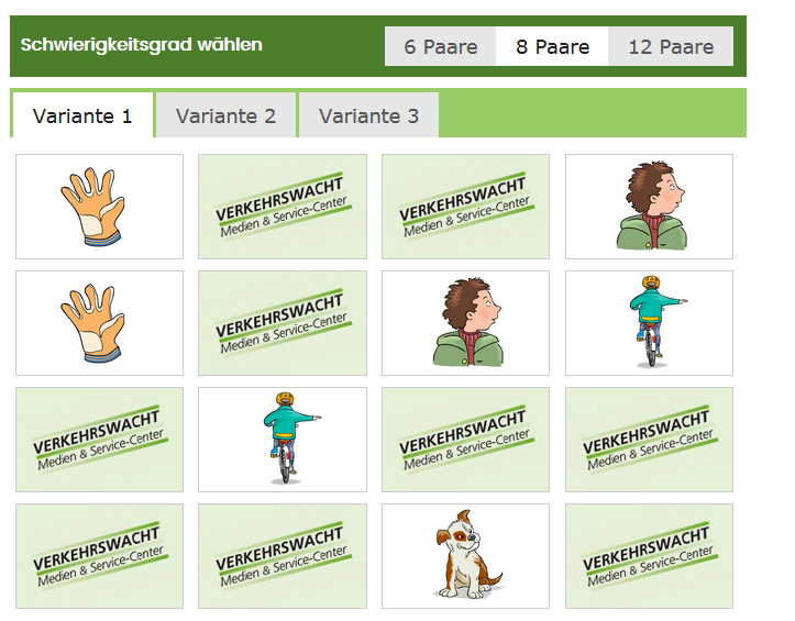 Mein Schulweg Klasse 1 Portal Online Lernen Lins Und Rechts Memory