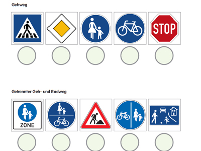 I. Verkehrszeichen und Regeln für Fußgänger