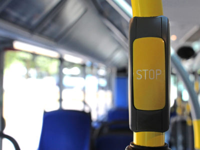 Mobil Teilhaben Bus Fahren Lernen Stop Taste