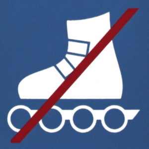 Mobil Teilhaben Bus Fahren Lernen Symbol Inline Skaten Verboten