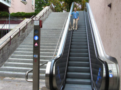 Mobil Teilhaben Rollstreppe Falsch Gegen Fahrtrichtung