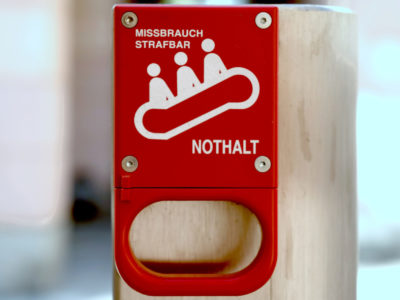 Mobil Teilhaben Rolltreppe Nothalt Detail