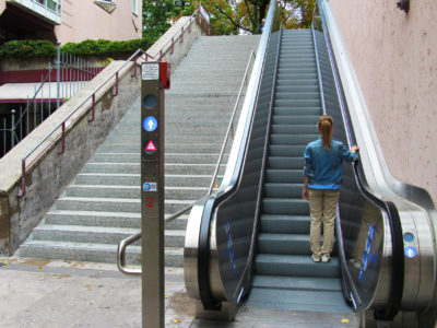 Mobil Teilhaben Rolltreppe Rechts Stehen