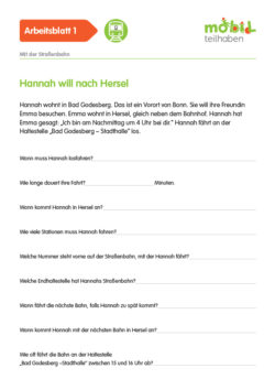 Mobil Teilhaben Verkehrserziehung Geistige Behinderung Bahn Fahren Lernen Bahnfahrplan Ab Hannah Hersel