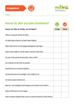 Mobil Teilhaben Verkehrserziehung Geistige Behinderung Bus Fahren Lernen Im Bus Ab Auskennen Busfahren