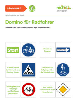 Mobil Teilhaben Verkehrserziehung Geistige Behinderung Fahrrad Fahren Lernen Domino