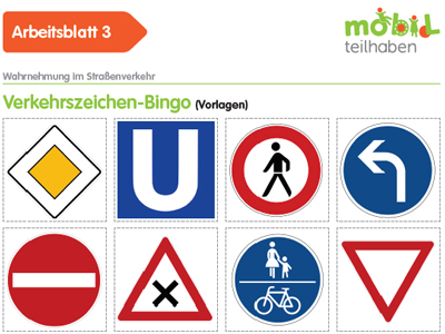 Verkehrszeichen-Bingo