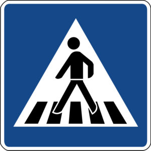 Mobil Teilhaben Verkehrszeichen Beginn Zebrastreifen