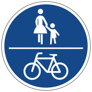 Mobil Teilhaben Verkehrszeichen Gemeinsamer Geh Und Radweg