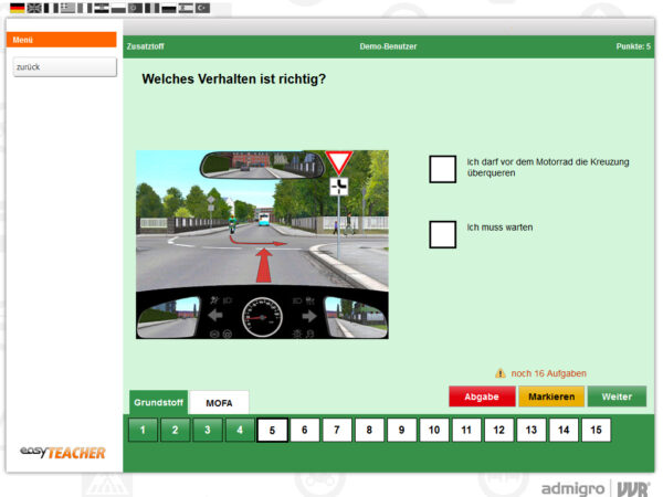 Mofakurs Easy Teacher Lern Und Pruefsystem Mofa Ag Verkehrserziehung Mobilitaetsbildung Sekundarstufe