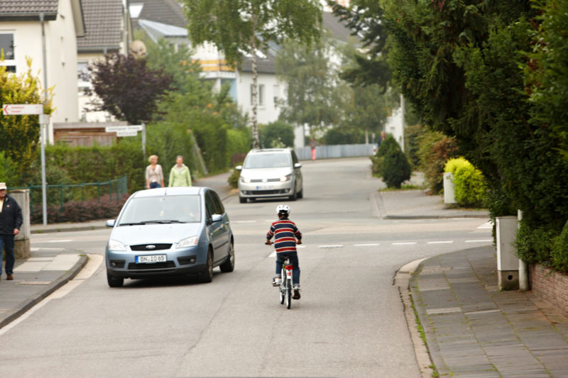 Radschulweg Direktes Linksabbiegent Radweg Wege Gefahren Sekundarstufe Verkehrserziehung Mobilitaetsbildung