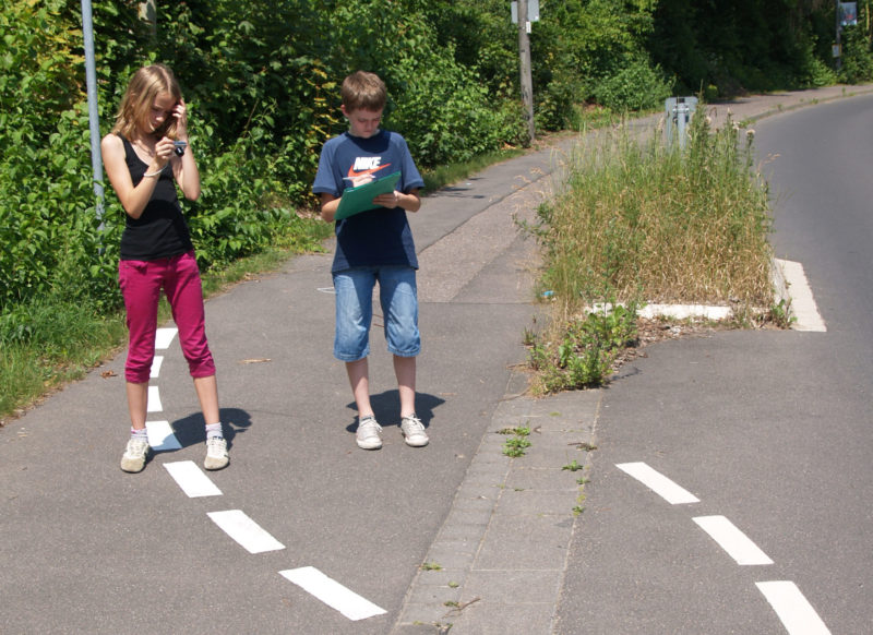 Radschulweg Neuer Schulweg Schulwegbeschreibung Dokumentation Sekundarstufe Verkehrserziehung Mobilitaetsbildung