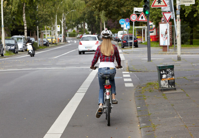 Radschulweg Radwege Stadt Radstreifen Gefahren Sekundarstufe Verkehrserziehung Mobilitaetsbildung