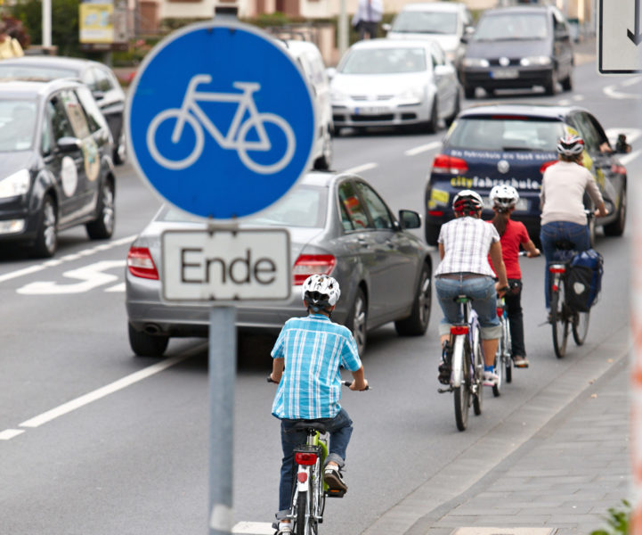 Radschulweg Radwegende Wege Gefahren Sekundarstufe Verkehrserziehung Mobilitaetsbildung