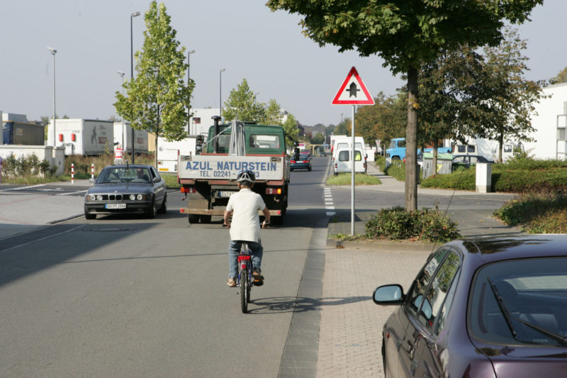 Radschulweg Toter Winkel Wege Gefahren Sekundarstufe Verkehrserziehung Mobilitaetsbildung