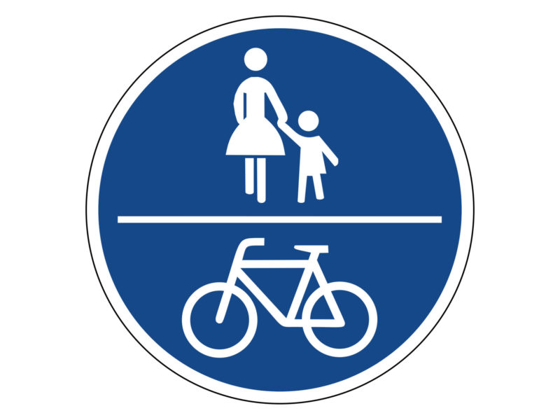 Radschulweg Unterrichtsanregung Verkehrszeichen 240 Gemeinsamer Fuss Und Radweg