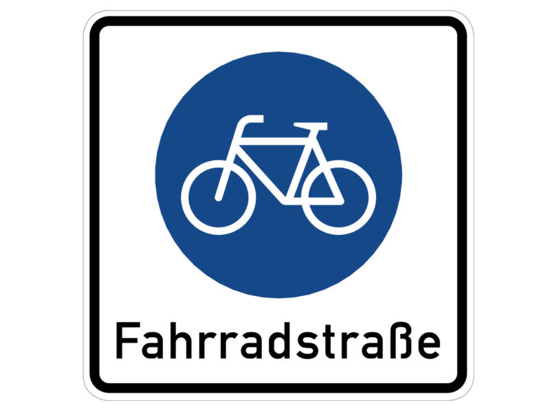 Radschulweg Unterrichtsanregung Verkehrszeichen 244.1 Beginn Einer Fahrradstrasse