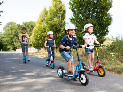 Roller trainieren das Gleichgewicht