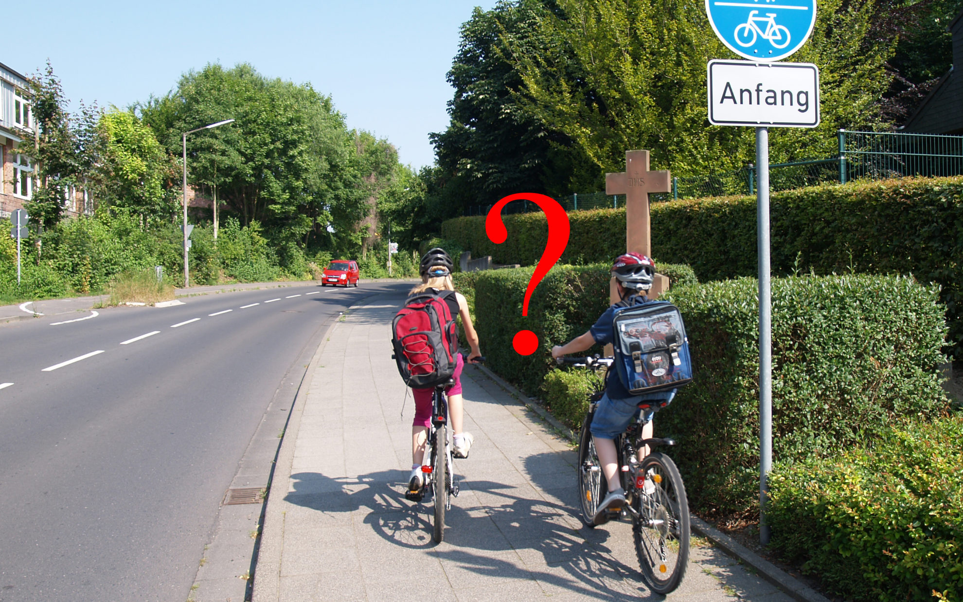 ab eann dürfen kinder alleine fahrrad fahren