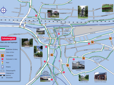 Schulwegpläne Schulweg Schulwegplan Meschede Verkehrserziehung Grundschule Schulwegsicherheit Gefahren