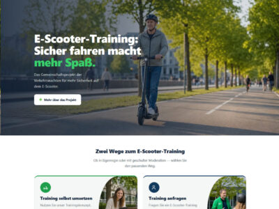 Praktische E-Scooter-Trainings der Verkehrswacht Screenshot Scootskills 2