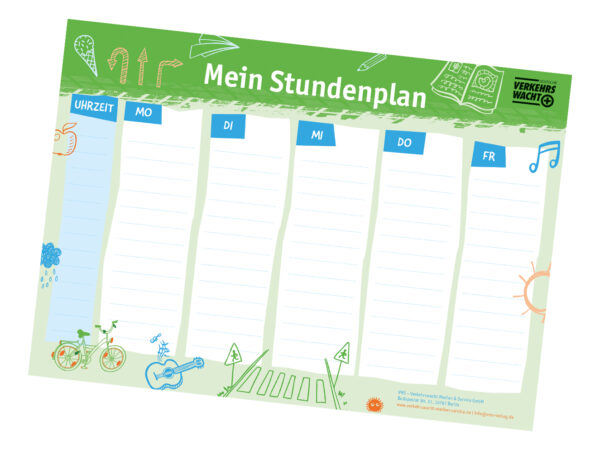 Stundenplan (Set 20 Stk.) - VMS Verkehrswacht Medien & Service GmbH