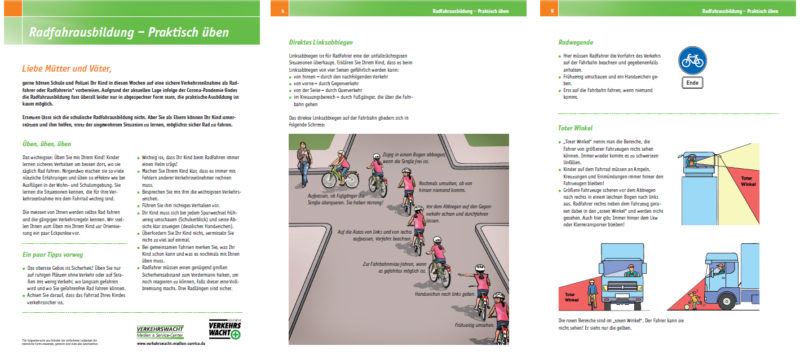 Vms Radfahrausbildung Praktisch Ueben Elterninformation Radfahren Grundschule