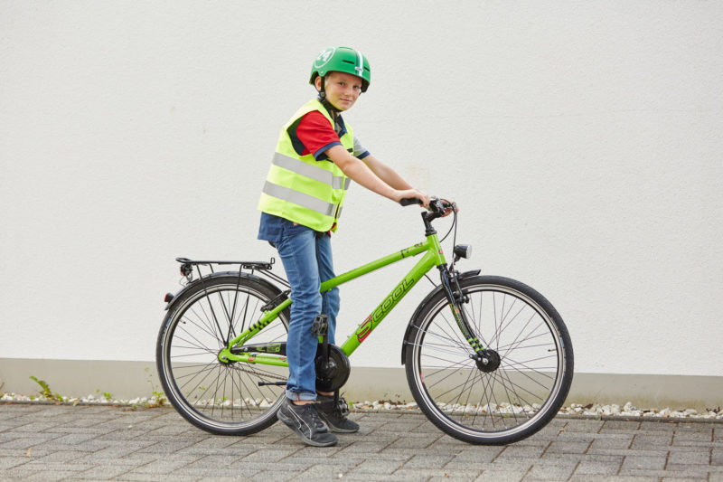 Verkehrssicheres Fahrrad Radfahrausbildung Einstellung Sattelhöhe