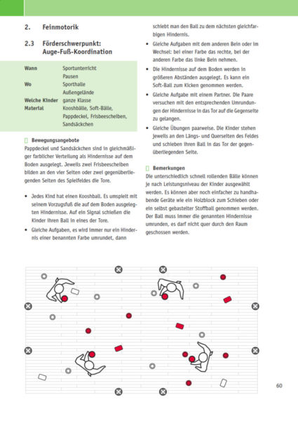 Velofit Handbuch Feinmotorik Auge Fuß Koordination Besipielseite 60