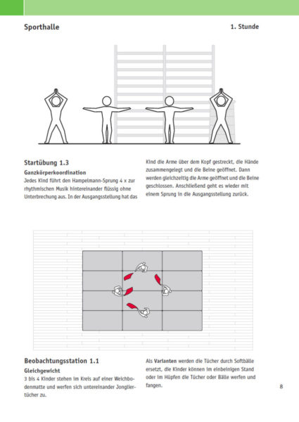 Velofit Handbuch Beobachtungsaufgabe Turnhalle Beispielseite 8